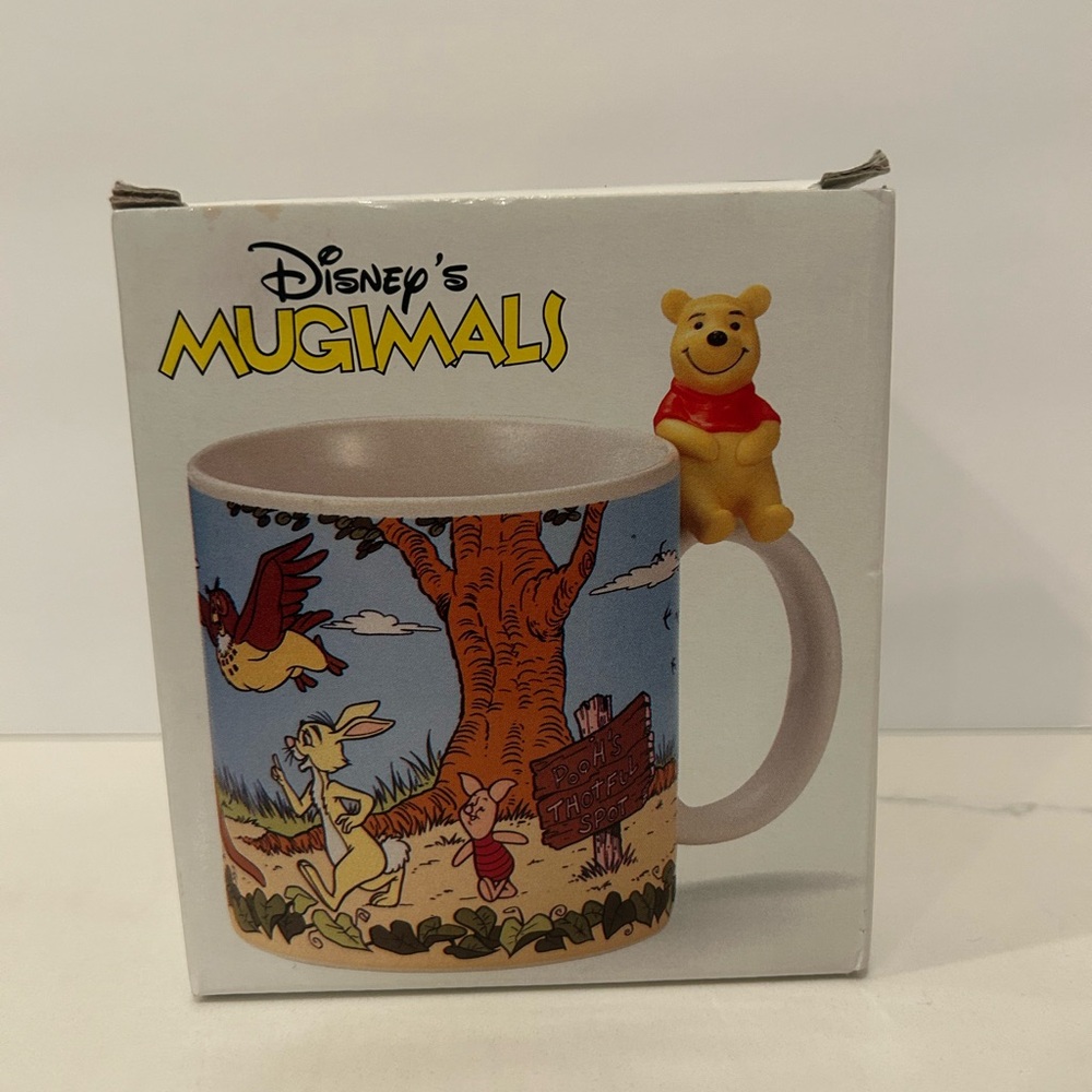 Vtg‎ Disney Winnie The Pooh 3D Coffee Mug Christopher Robin Tigger Piglet W/ Box